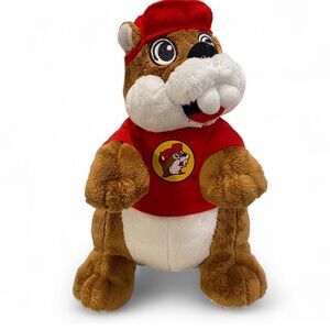 Buc-ee's Beaver Mascot 10" Plush Jaag Red Shirt Hat EUC 2024 Batch